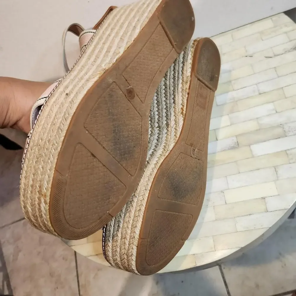 Tory Burch Frieda Espadrille Wedge Sandals